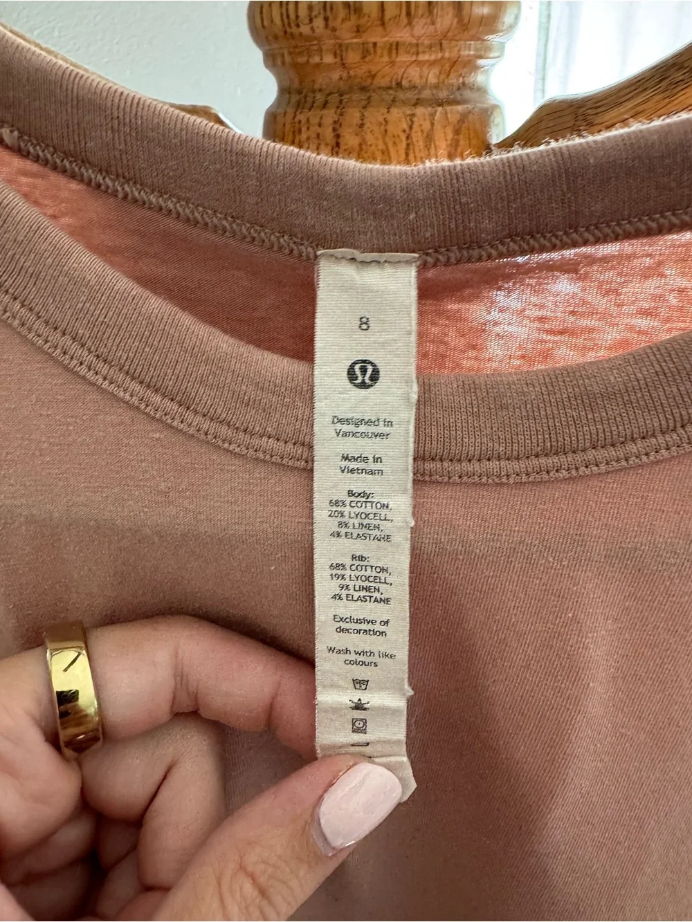 lululemon athletica Dusty Rose Short Sleeve Crew Tee